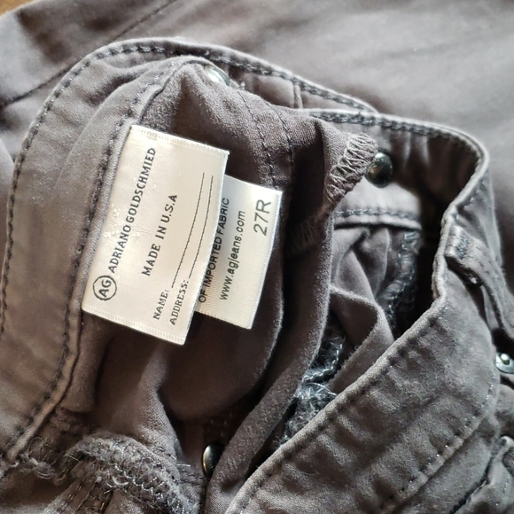 AG skinny zip up legging ankle 27 gray - Picture 6 of 6